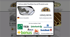 Desktop Screenshot of gunesmetal.com.tr